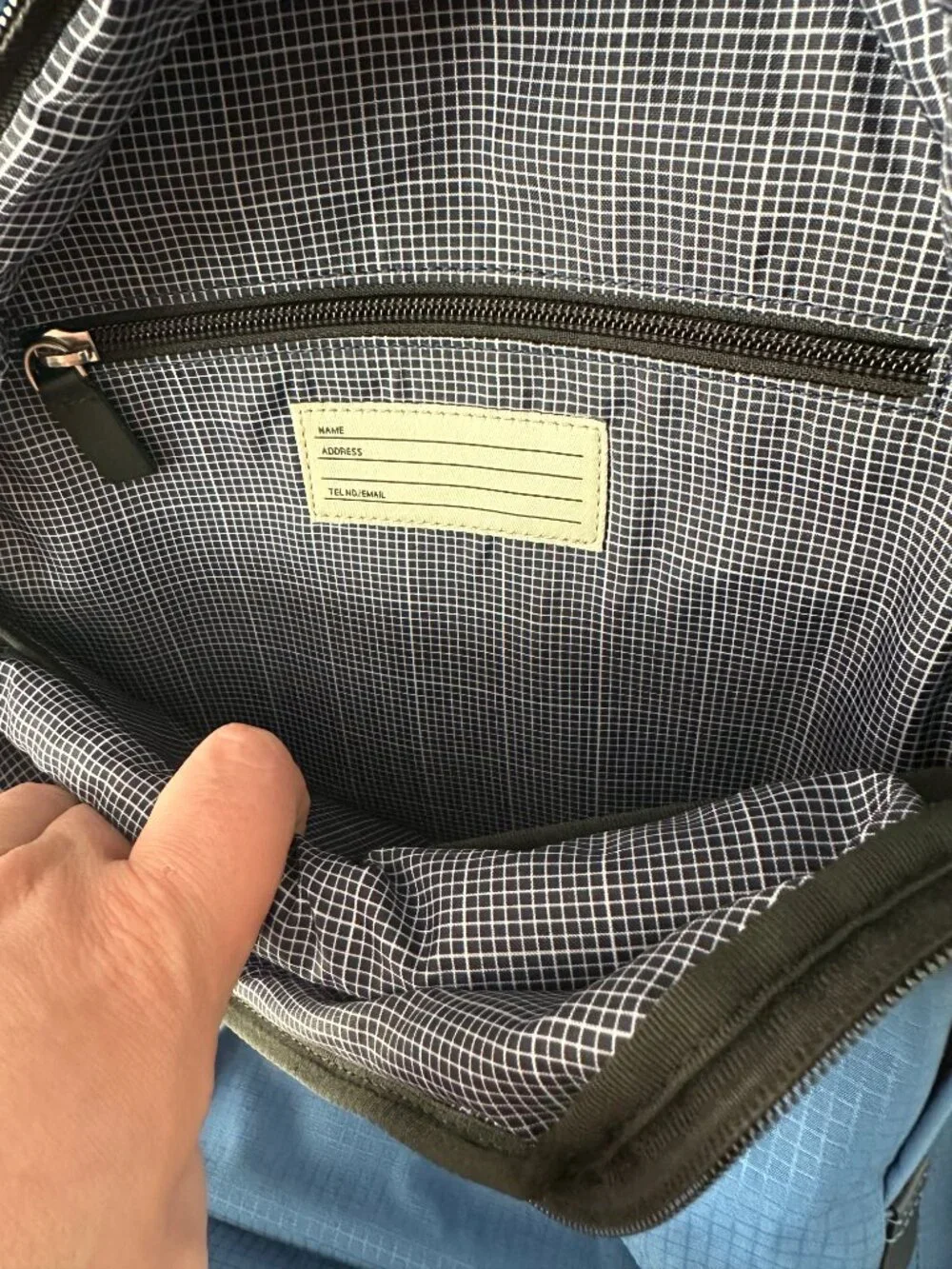Jack Spade Men's Admiral Blue Solid Ripstop Bookpack/Backpack